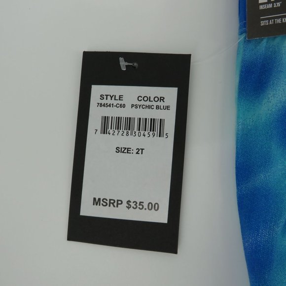 Hurley Toddlers Tie-Dye Swim Shorts  Psychic Blue Size 2T NWT $35 - Picture 3 of 3